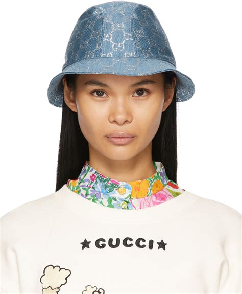 gucci lame bucket hat|More.